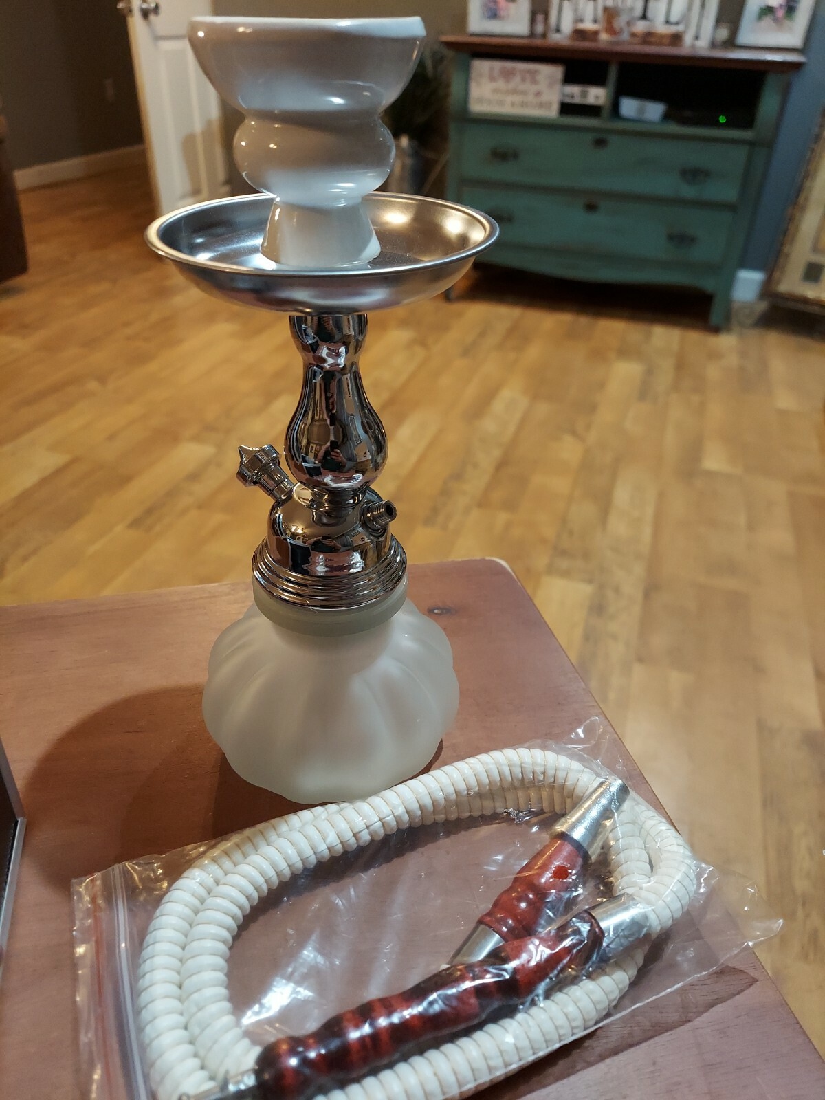 GSTAR HOOKAH 11" premium personal hookah pipe COLOR Clear w/accessories