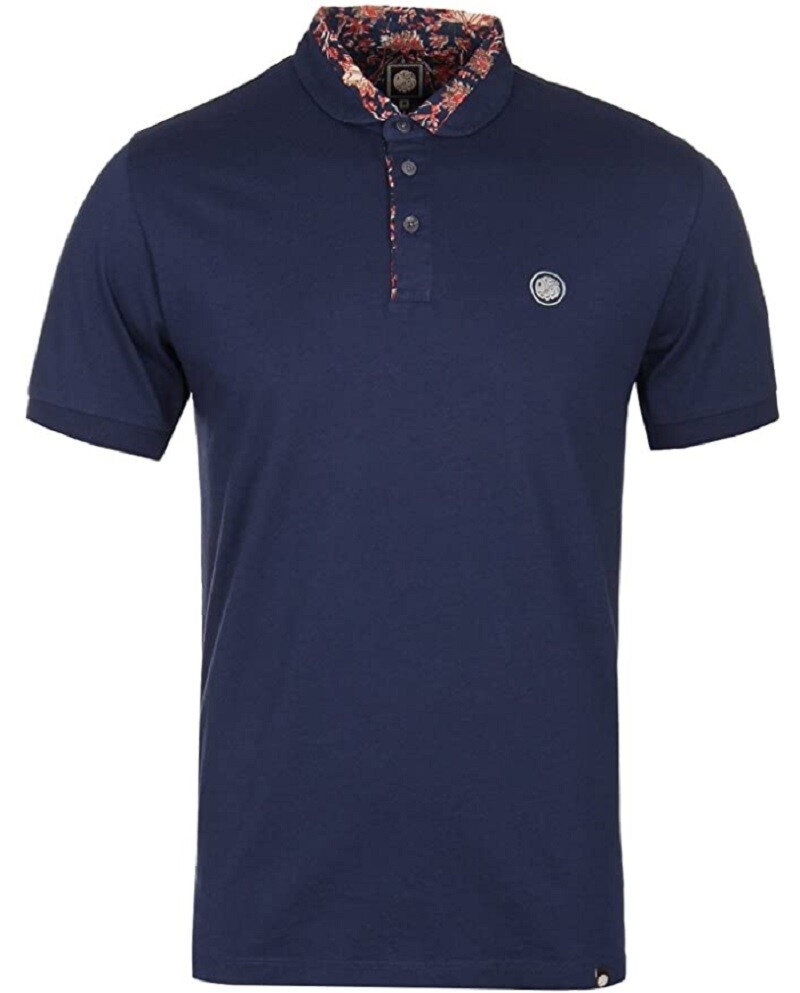 pretty green floral polo