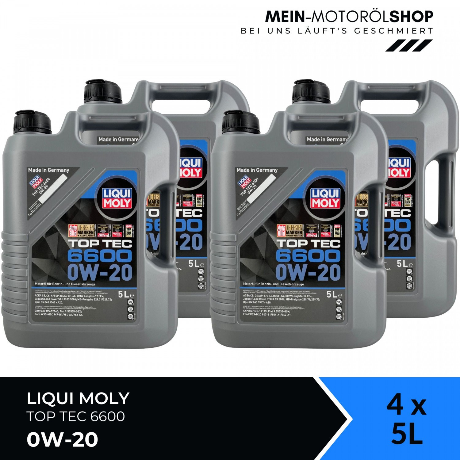Liqui Moly Top Tec 6600 0W-20 2X5 Liter - Image 13