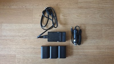 Ladegerät+3 Akkus+Autoadapter für Canon EOS 7D, 7D Mark II, 60D, 60Da, 70D, 80D