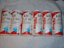 Set of 6 Wypall L30 Heavy Cleaning Towels 70-Count Rolls #05843 - NEW
