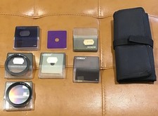 LOT OF 7 VINTAGE COKIN CAMERA LENS FILTERS ADAPTERS A Series Univers France