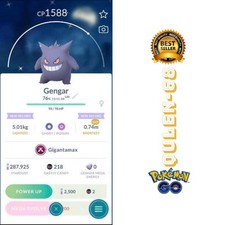 Pok mon Go - Shiny Gengar Gigantamax SZ XXS- Trade Registered - available