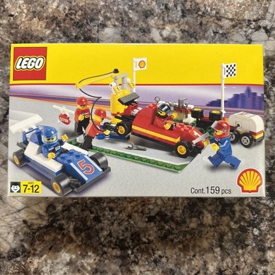 Lego 2554 System 2554 Shell Formula 1 Pit Stop NIB RARE RETIRED FS