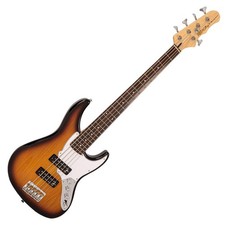 SPECIAL OFFER!! Fret-King Perception Custom 5 String Bass ~ Original Classic Bur