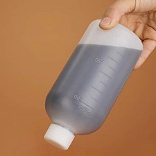 2Pcs Plastic Reagent Storage Bottles Durable Narrow Mouth Sample Containers