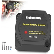 Dual Battery Isolator 12V 140Amp, Voltage Sensitive Relay VSR, 12V VSR