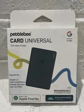 Pebblebee - Card Universal Rechargeable Item Tracker, works with Android Apple
