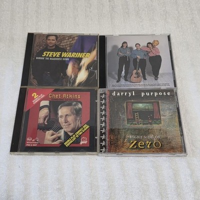 Darryl Purpose, Chet Atkins, Steve Warner, Wind, Wood and Wire CD Lot of 4