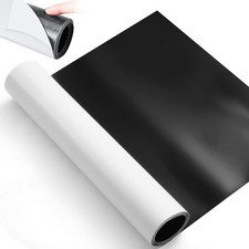 Flexible Blank White Surface Extra Large Adhesive Magnetic Sheet Roll 5' X 12"