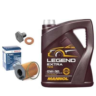 5L MANNOL LEGEND EXTRA BOSCH SERVICE KIT FOR PEUGEOT 5008 1.6 2.0 BLUEHDI 09-24