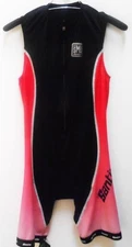 Santini Triathlon Iron Skin Suit Size large Color Black/Red