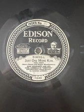 Edison Diamond Disc. Just One More Kiss Fox Trot/love To Call You My Sweetheart