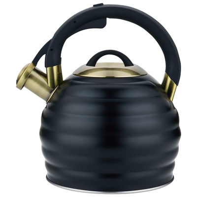 Tea Kettle Whistling Teapot, 3.2Q Stainless Steel with Heat Proof Handle