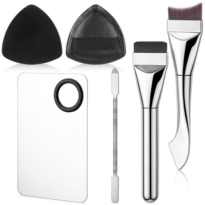 Make up Mischpalette Set, Make up Palette Mit Makeup Spatula Foundation Pinsel P