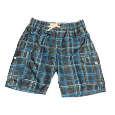 Kanu Surf Miles Plaid Swim Trunks Lined Size L Summer Beach Outdoor Lightweight