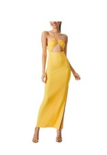 Alice + Olivia NWT Sariya Cut-Out Halter-Dress Yellow Sz 10 MSRP$350