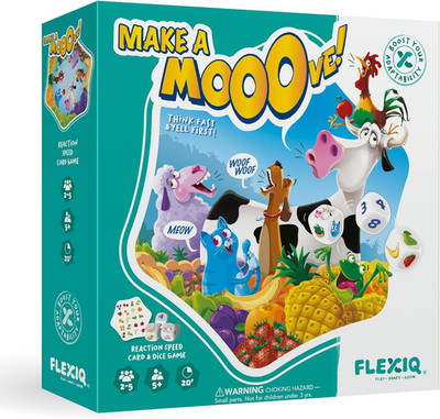 Make a Mooove   Fast-Thinking Match Game by Flexiq, Kid Board Games, Puzzle Game