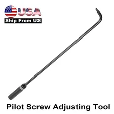 16.34in Carburetor Pilot Screw Adjusting Tool 110° Angled Head for ATV UTV