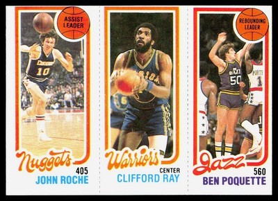 John Roche / Clifford Ray / Ben Poquette TL 1980-81 Topps #74 99 235 EX