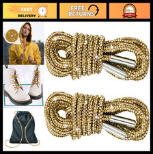 Glitter Rhinestone Shoe Laces - Round Bling Crystal Strings for Sneakers, 1 Pair
