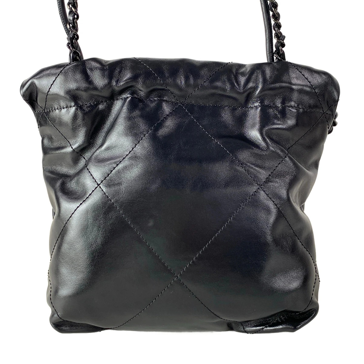 Chanel CHANEL 22 mini handbag Shoulder Bag AS3980 Black Shiny