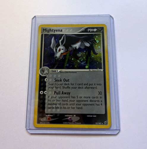 Nintendo Mightyena 12/107 EX Deoxys Reverse Holo Uncommon 70HP EN 2005