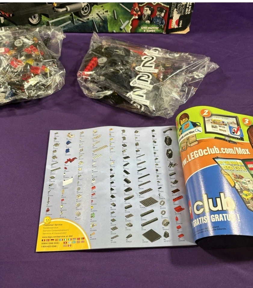 LEGO 9464 Monster Fighters El Vampiro Fúnebre Nuevo En Caja Con Sello Roto Foto 2 de 4