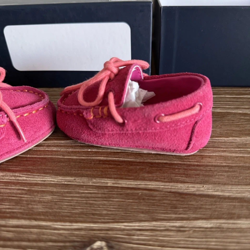 Мокасины драйвер Cole Haan для малышей розовые Grant размер 1 для новорожденных - Изображение 4 из 4