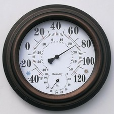 Inside outside thermometer temperature humidity wet hygrometer