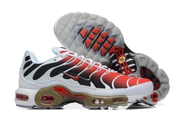 Brand New Nike Air Max Plus TN White/Red sports Men's Air