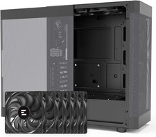 Zalman i4 Airflow Black Full Mesh Mid Tower ATX PC Case 6x120mm Fans USED GOOD 1