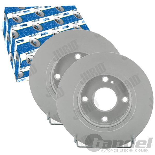 2X Jurid Bremsscheiben Vorne 258Mm BelÜFtet Passend FÜR Ford Fiesta Ka+ |-image