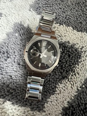 Casio Edifice Watch Timepiece Mens Casual Stainless Steel Excellent Ready
