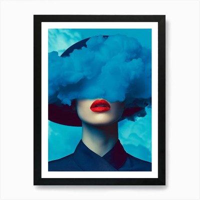Wolkenhimmel 9 Kunstdruck gerahmt Wandbild Poster Leinwanddruck Bild