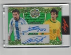 2025 LEAF METAL HAPPY HOLIDAYS LIONEL MESSI & KAKA DUAL AUTO CARD 1 OF 1