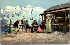 74 CHAMONIX - Chalet du Brevent et le Mont Bl...