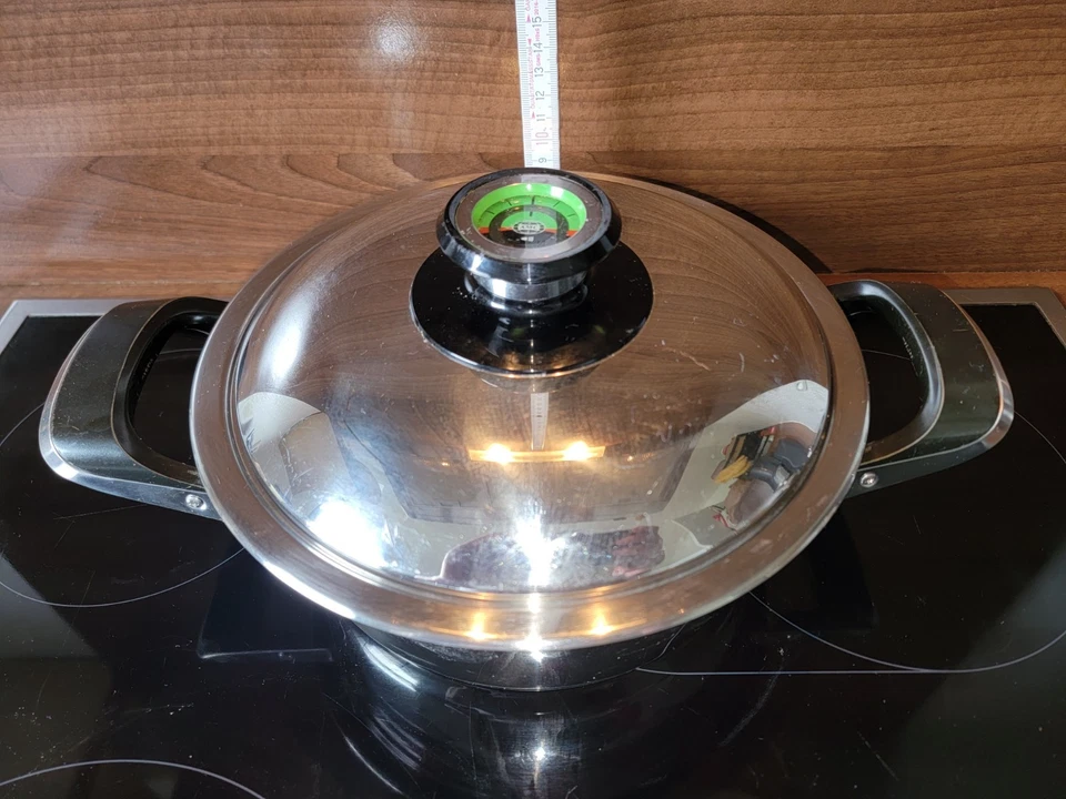 AMC Topf und Schüsselset Deckel mit Visiotherm u. Audiotherm 19 teilig Kochbuch - Bild 4 von 4