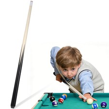 2 PCS Short Pool Cues for Spaces Stick Slicker Snooker Kids