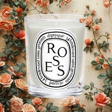 Image of Diptyque Roses Scented Classic Candle 6.5oz/ 190g New In Box Gifts