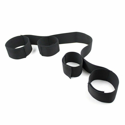 BDSM Ankle Hand Cuffs Restraints Set Leg Bondage Strap Spreader Bar Sex Toys - Picture 13 of 24