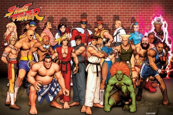 Street Fighter V Fighting Game Characters Gamer Art Wall Poster