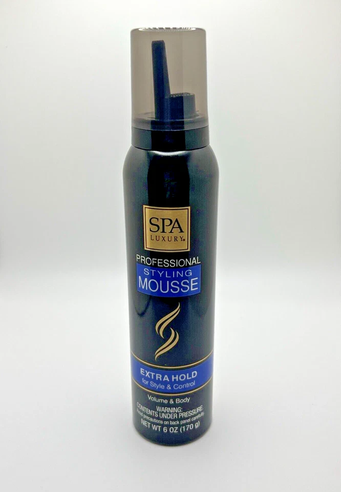 Mousse de peinado de lujo SPA Control corporal de volumen de retención adicional 6 oz 2 paquetes Foto 2 de 4