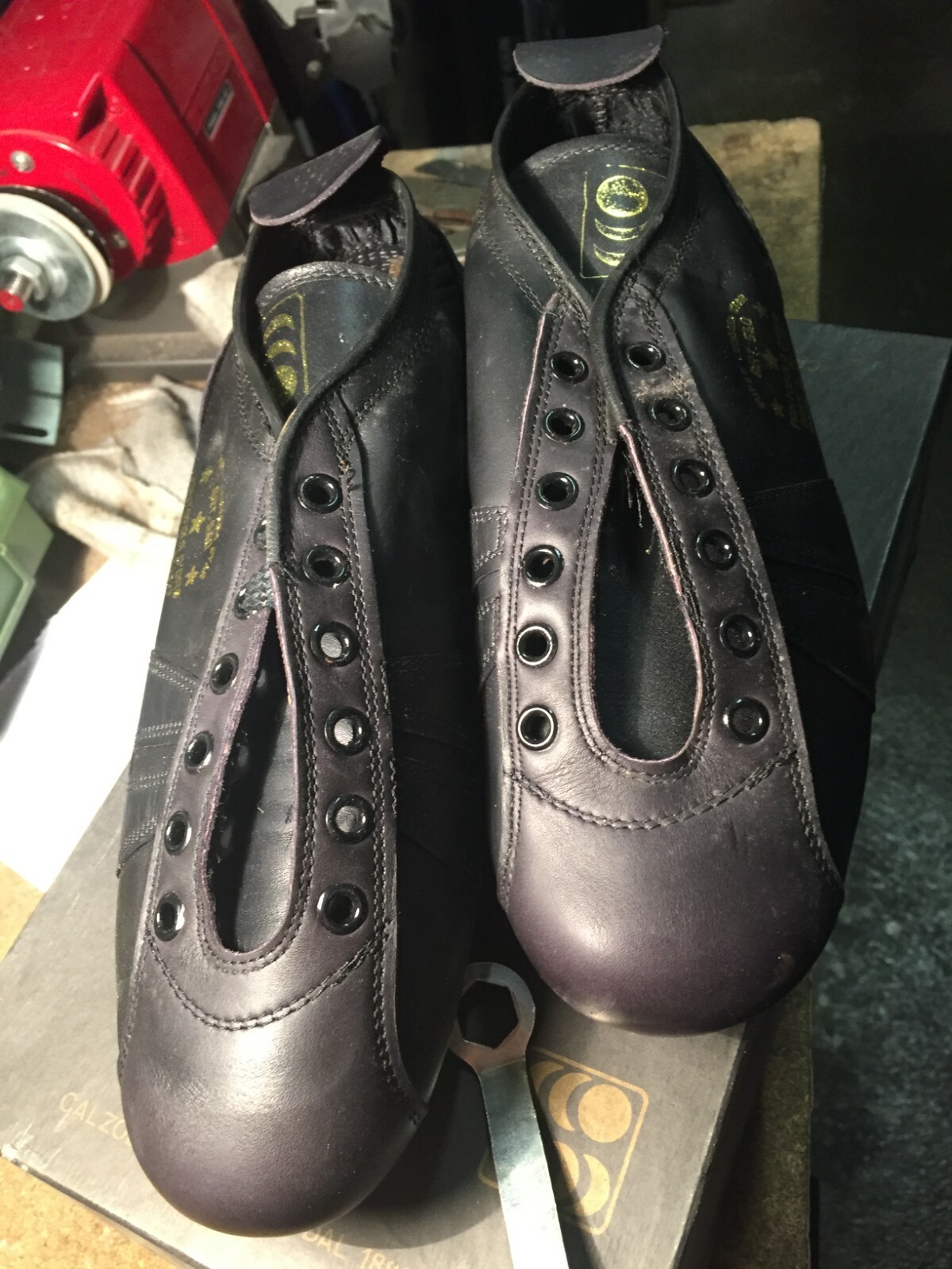 PANTOFOLA D’ORO PANTOFOLA D'ORO TRISTAR SCARPE PELLE CALCIO TACCHETTI ALLUMIN 38 5 39 39 5