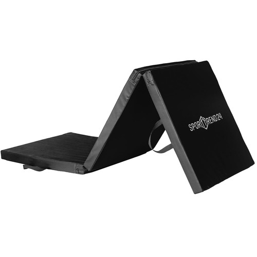 Sporttrend 24® 3 in 1 Turnmatte faltbar schwarz, Gymnastikmatte Fitnessmatte - Bild 3 von 8
