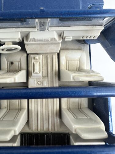 Vintage 1995 New Ray Diecast 1/32 Scale Blue Hummer H2 Convertible 4X4 Toy Truck - Picture 19 of 23