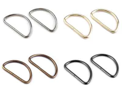 MARKENLOS 10 D-Ringe Sattlerring Halbring 40mm Tasche Rucksack Leine Zelt Hund