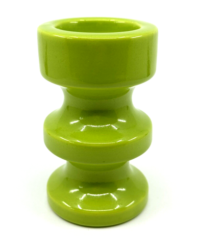 Vintage ROYAL HAEGER Pottery ALRUN GUEST Candle Holder MOD Green MCM Candlestick