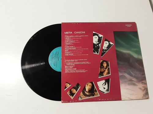 Mietta – Canzoni - Disco 33 Giri LP Album Vinile Stampa ITALIA 1990 Pop - Imagen 2 de 2