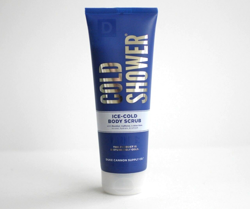 Duke Cannon Cold Shower Ice Cold Body Scrub 8 oz Menthol Aloe Vera Caffeine